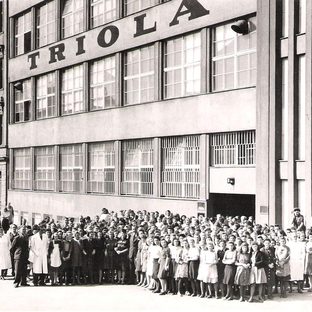 Nová továrna Triola z 30. let